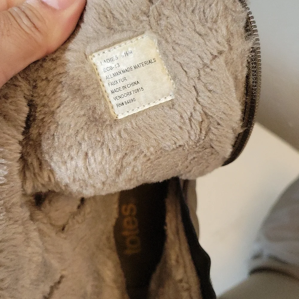 TOTES Winter Faux Fur Manmade Materials Boots 5.5M